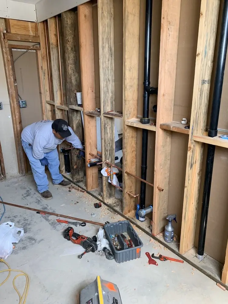 Commercial rough-in plumbing for Water Heater Replacement in Grand Island